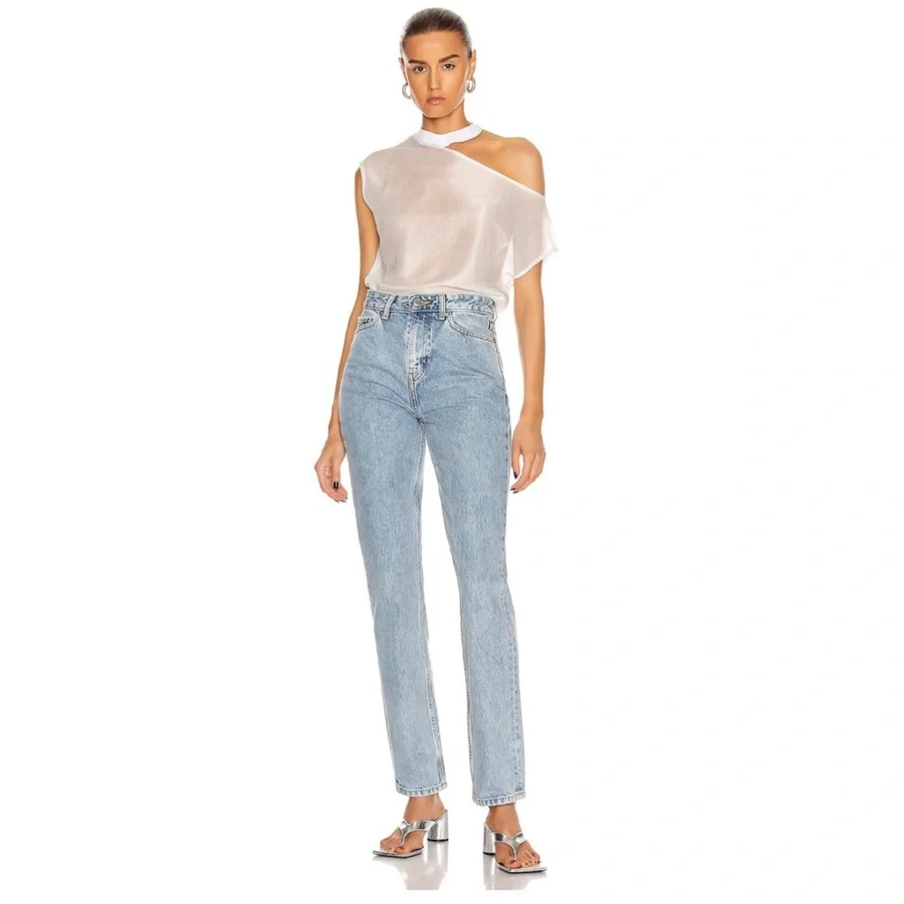 NEW RTA REVOLVE WHITE SHEER MESH T-SHIRT - Picture 10 of 10